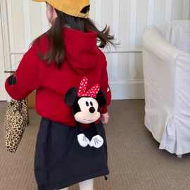 女童加绒卫衣套装秋冬季儿童卡通立体装饰超萌洋气连帽衫半裙两件