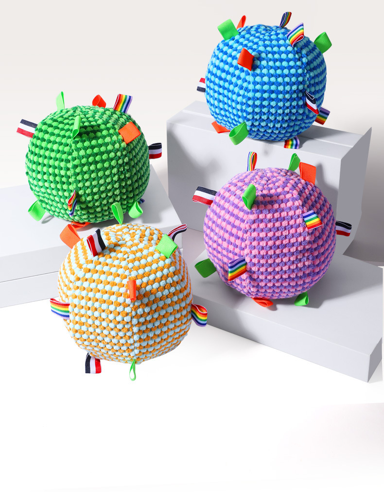 Balle à mâcher durable et roulante pour chiens et chats jouet_voghion.com