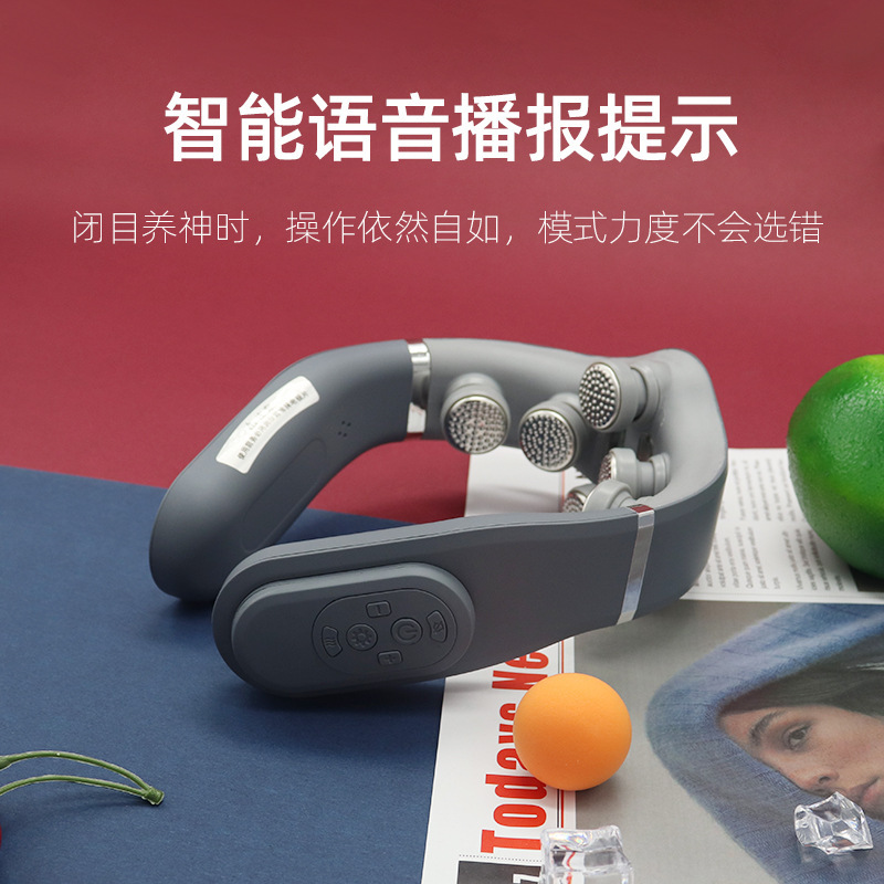 Mijia 首保護器 首マッサージ器 多機能マッサージ器 肩と首のブルートゥースネックマッサージ器 スマート音声|undefined
