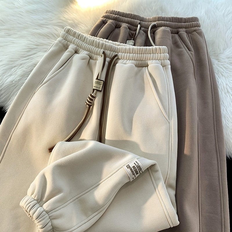 Unisex casual pants for boys and girls, 2026 spring and autumn new style, sports pants, sweatpants, autumn collection, wide-leg, ankle-length pants for older children
