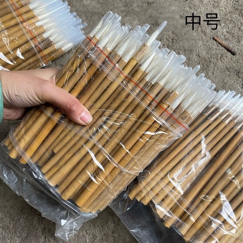 Manufacturer wholesale student Jiajian Baiyun large, medium and small brush Changfeng industrial brush paint cheap plastic rod hair