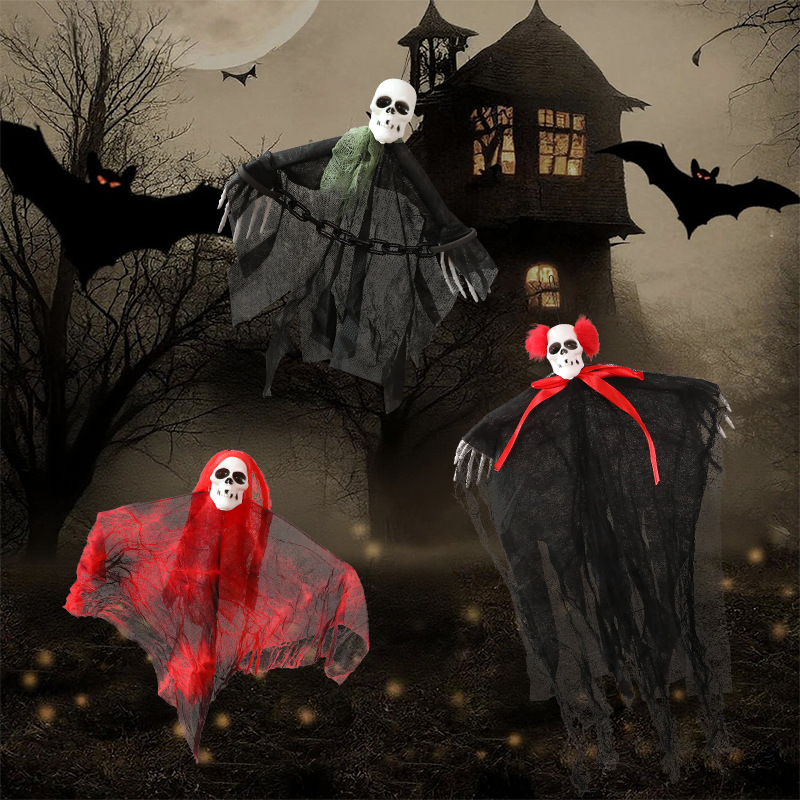 Amazonas nueva gaza fantasma fiesta fantasma novia de la muerte Halloween decoración de Halloween atmósfera de terror