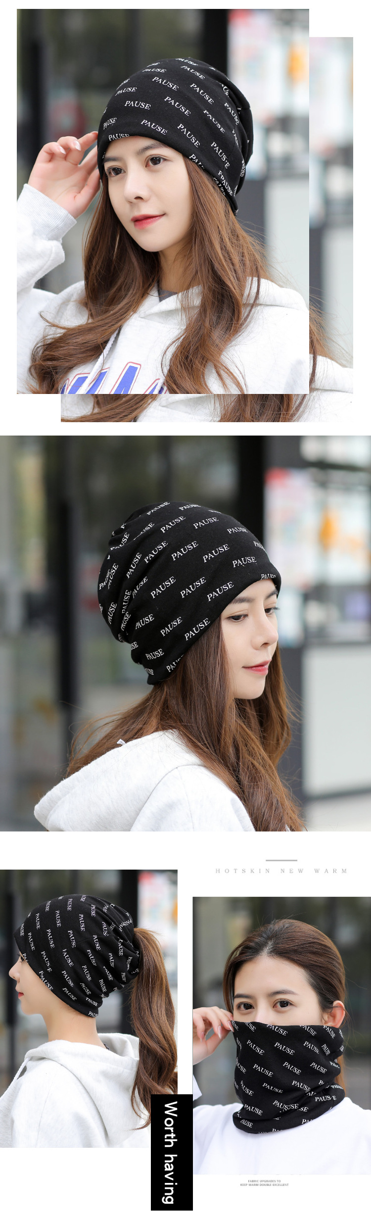 Unisex Simple Style Letter Eaveless Beanie Hat display picture 1