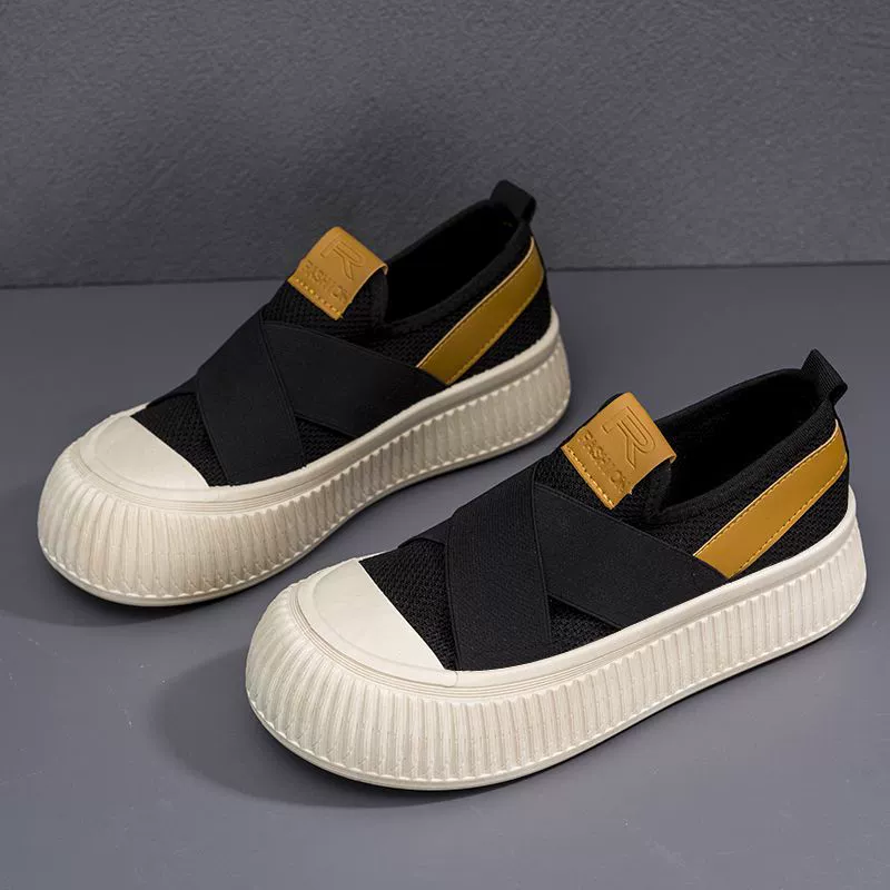 Внешняя торговля оптом весной и летом новый воздухопроницаемый сетчатый бисквит обувь с холстом на толстом подошве