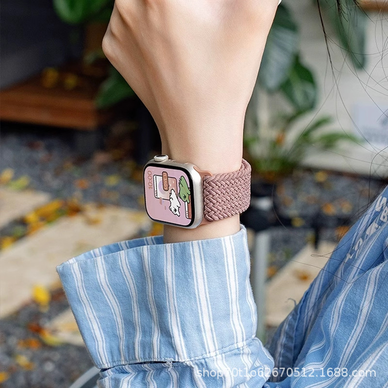 For applewatch10 strap S9 Apple Watch iwatch9 new S10 magnetic S8 woven