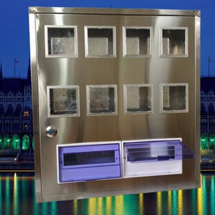 明裝電箱不銹鋼單相電子表箱8戶C45電表箱壁掛式配電櫃配電箱