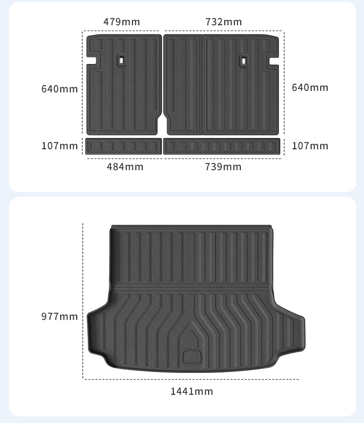 Suitable for 26 models of Wenjie M6 car floor mats, special car-specific TPE floor mats, trunk mat, and backrest cushion