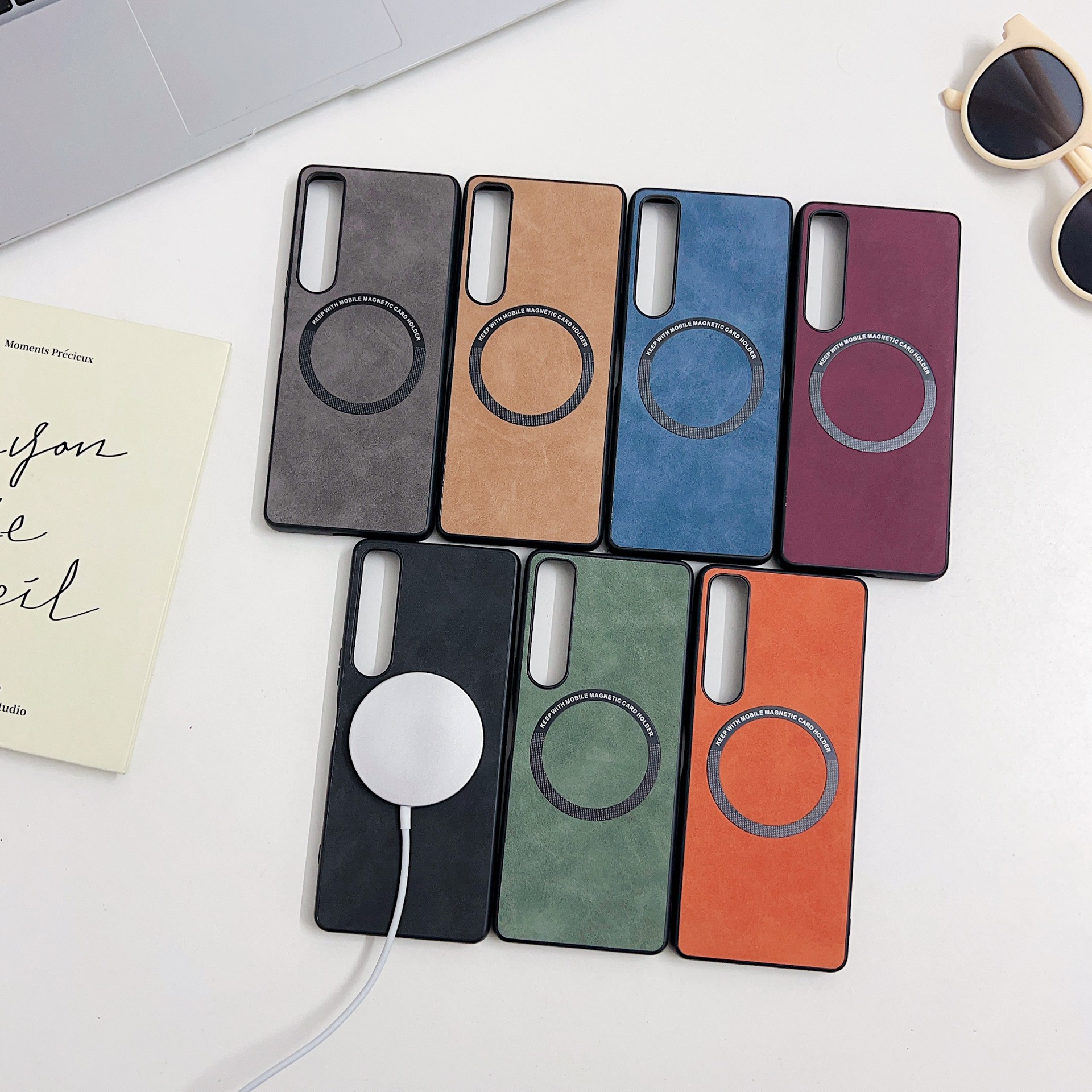 for sony Xperia1VII phone case Xperia10IV magnetic attractive plain leather all-inclusive protective cover Xperia5V