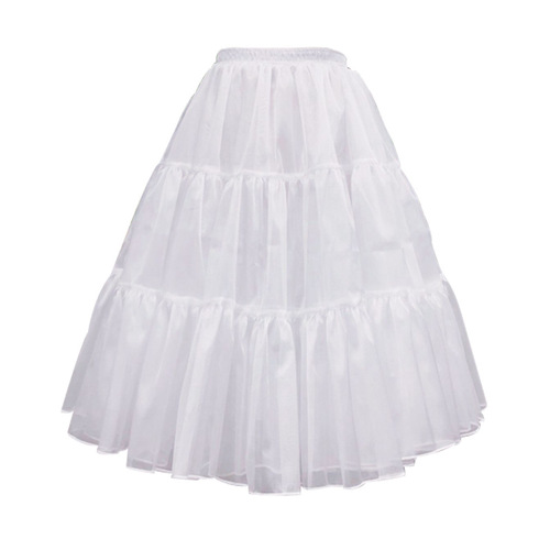 Bust lolita boneless soft gauze daily support mid-length lolita petticoat 60cm own factory beautiful quality and good price