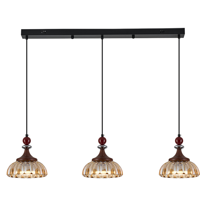 2026 nuevo estilo retro creativo de alta calidad lámpara de mesa de comedor de tres cabezas lámpara de cables de cabello 461L