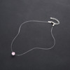 Fashionable invisible fishing line, zirconium, necklace, chain for key bag , accessory, simple and elegant design, wholesale