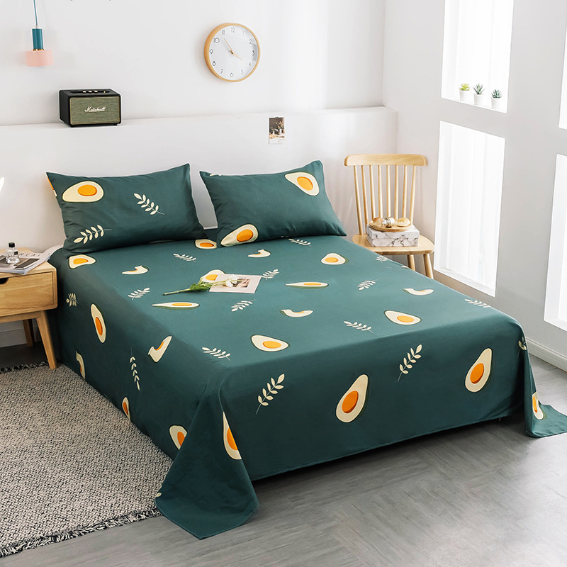 Simplicity Cotton sheet singleton thickening student dormitory Single sheet Nordic summer Double The bed Supplies
