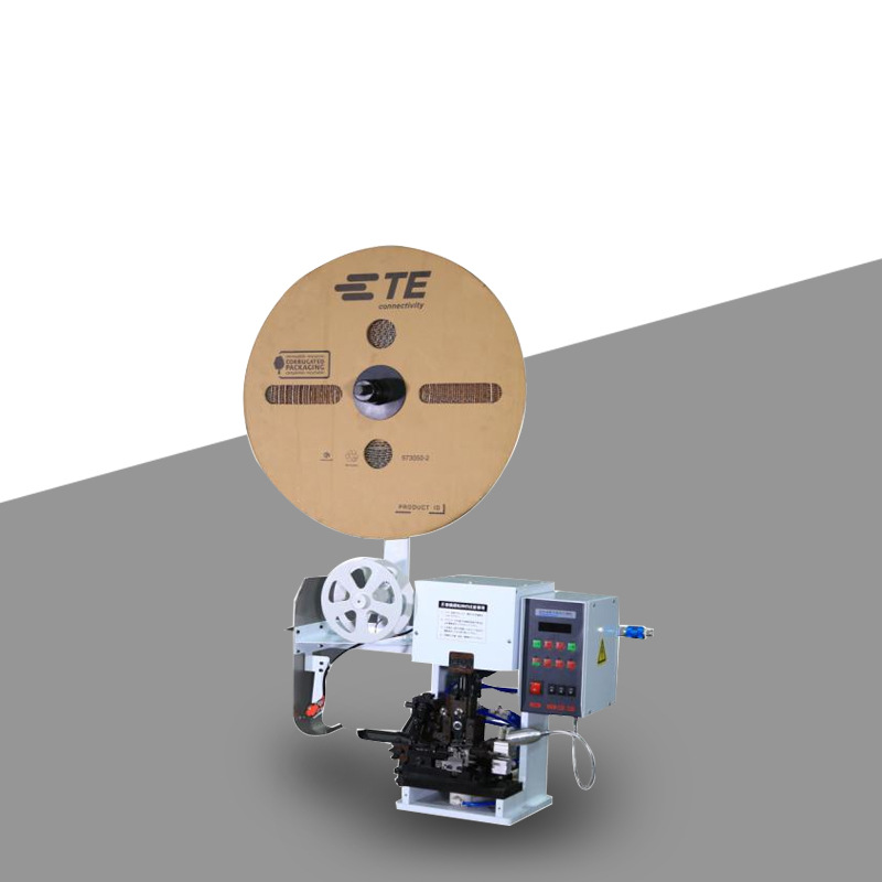 厂家气动横式剥打机护套多芯线剥皮打端压着机脚踏连剥带打端子机