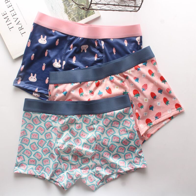 Men's Underwear Mid-Waist Boxer Fashion Printed Men's Underwear Autumn and Winter New Men's Trousers Factory Direct Sales