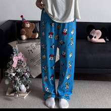 睡裤女夏季长裤卡通休闲遛弯裤可外穿空调裤春秋薄款家居裤防蚊裤