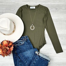 A 63146 Women's Solid Bodysuit ����B�w��