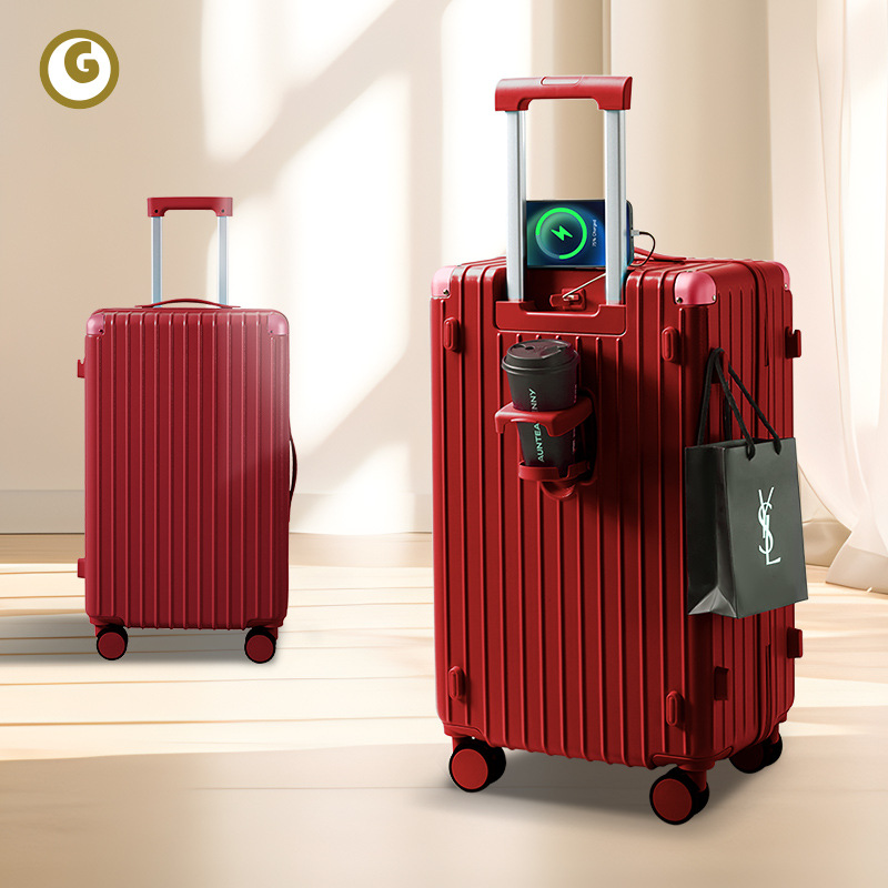 Maleta de alto valor 2024 nueva caja con ruedas multifuncional de 20 pulgadas caja de contraseña de rueda silenciosa de gran capacidad de 24 pulgadas