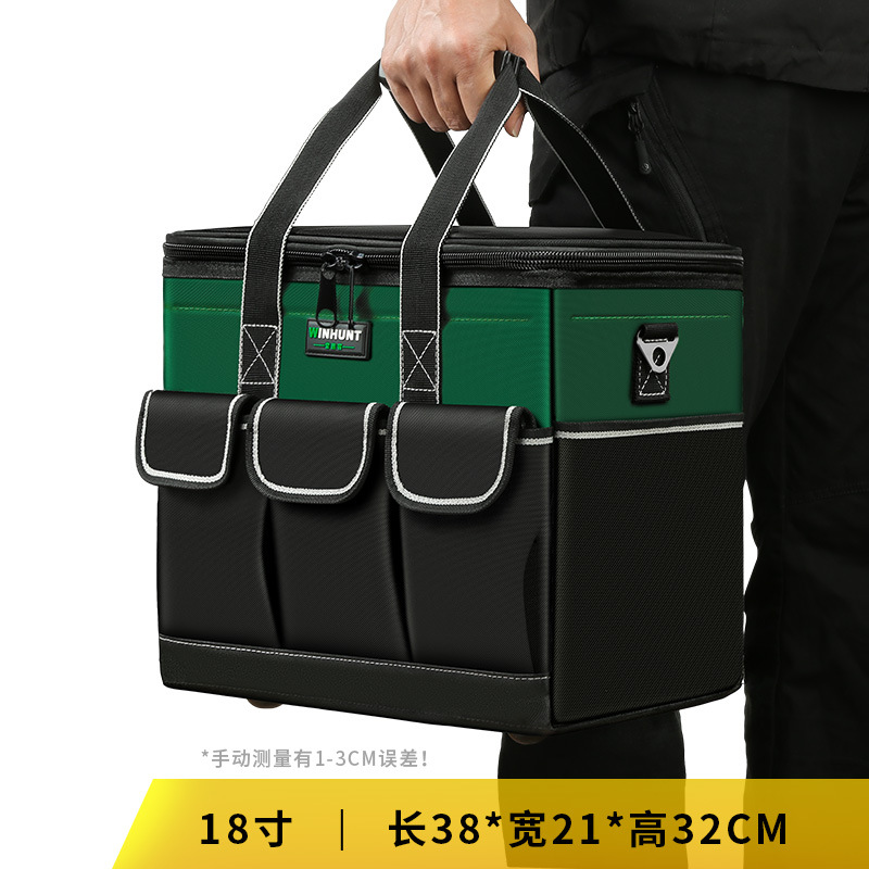 Kit de herramientas especial para electricistas de Changshengke, lona resistente al desgaste gruesa y multifuncional bolsa de herramientas de almacenamiento de hardware