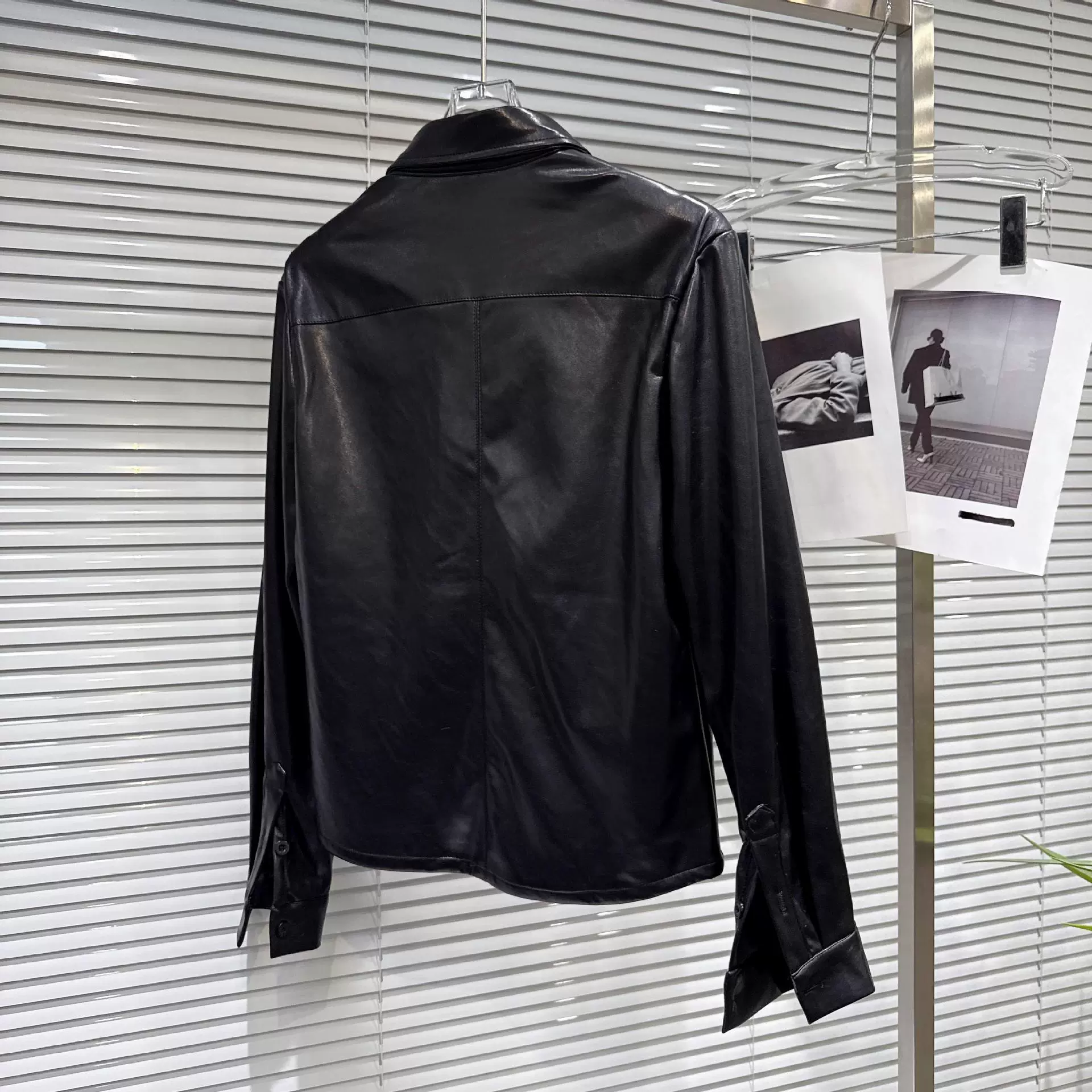 Winter polyurethane three dimensional shirt, mini-skirt, Chanel style