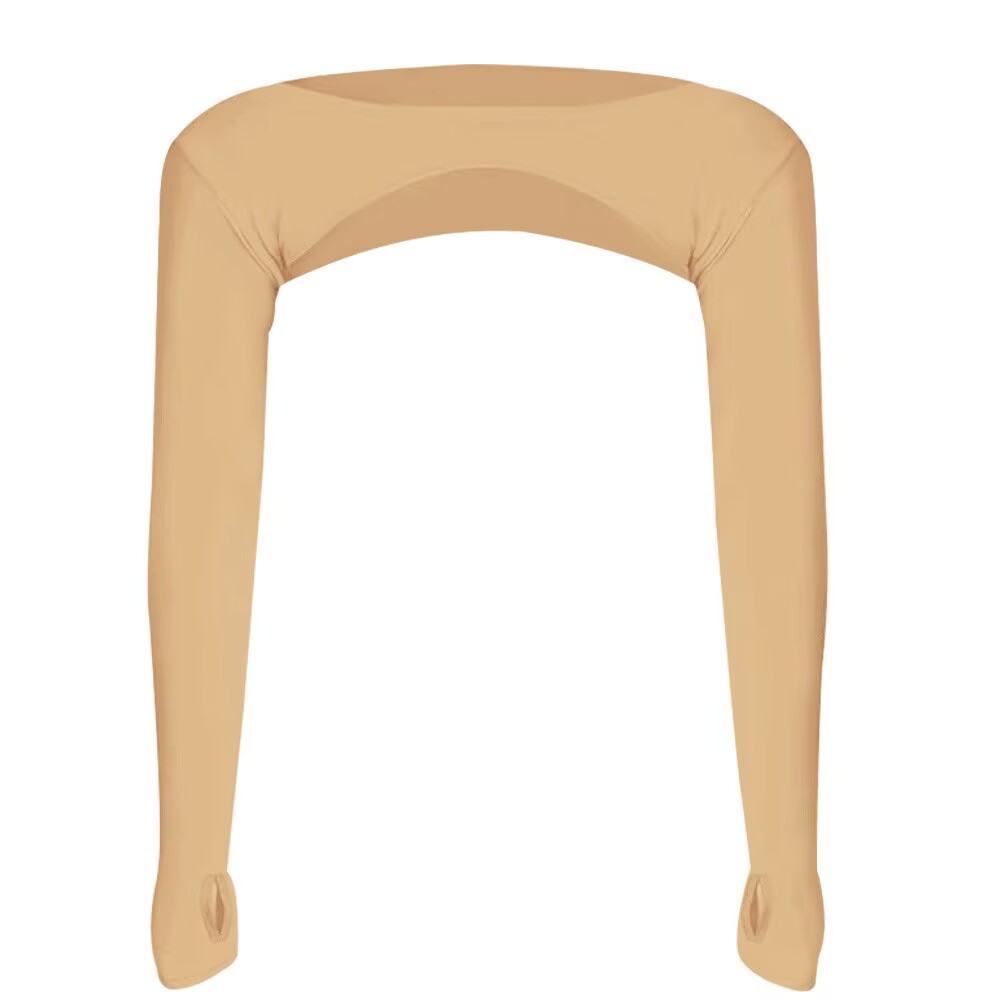 Protección solar para deportes al aire libre de verano para mujer, ligero, transpirable, fresco, alta elasticidad, chal anti-UV, mangas, protección solar de alta elasticidad