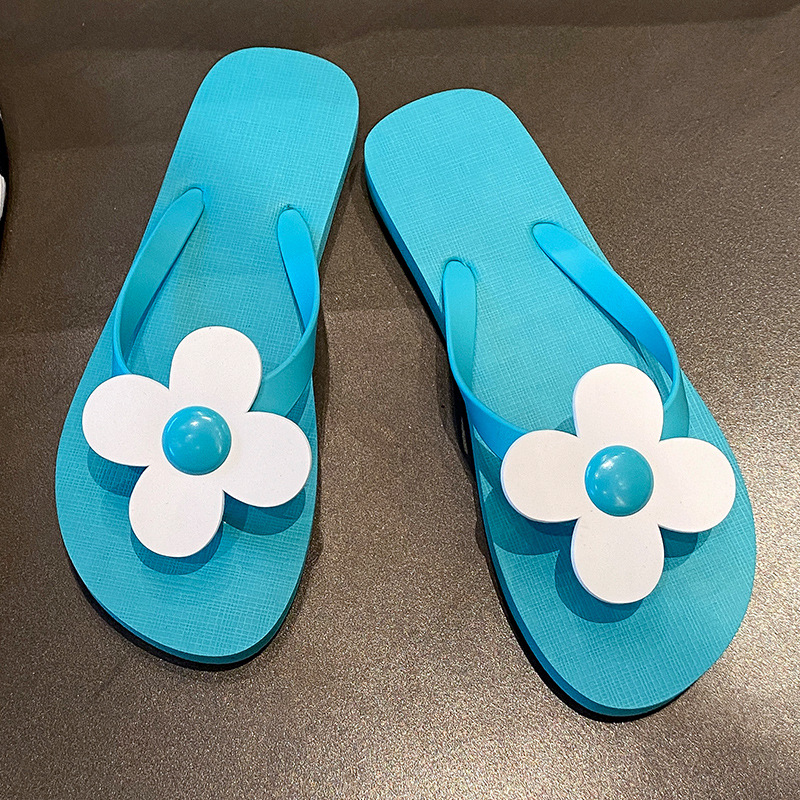 Zapatillas de flip flop para mujeres de verano nuevas parejas de internet resbaladiza playa de moda clip de pie resbaladiza ropa exterior