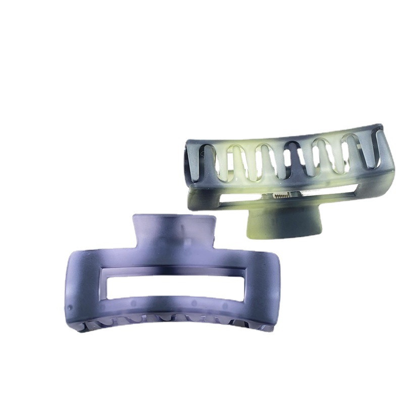 Amazon gran línea de dibujo 13cm cinta horquilla cuadrada alta textura Cruz Clip 2 yuanes supermercado accesorios para el cabello tocado