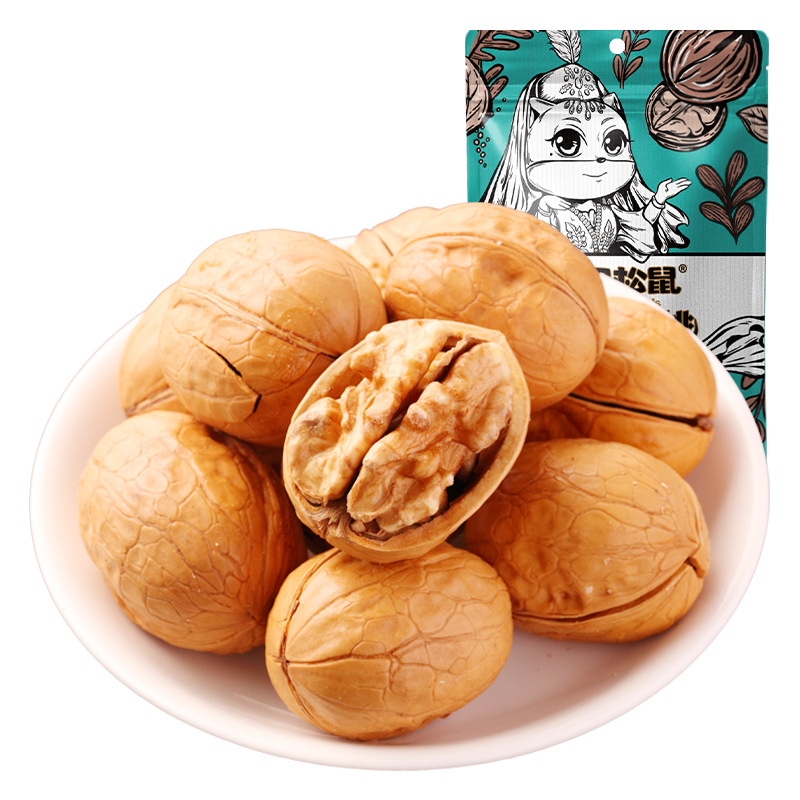 Dropshipping Three Squirrels Herbal Flavor Paper Walnuts 150g/bag Sweet Nuts Leisure Dried Fruits