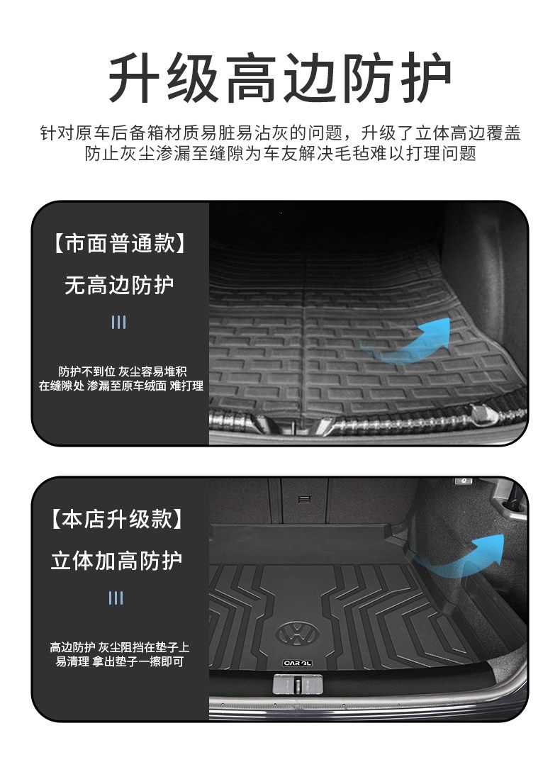 Suitable for 2026 Volkswagen Magotan B9 trunk mat TPE car accessories B8 interior decoration B7 modification parts 26