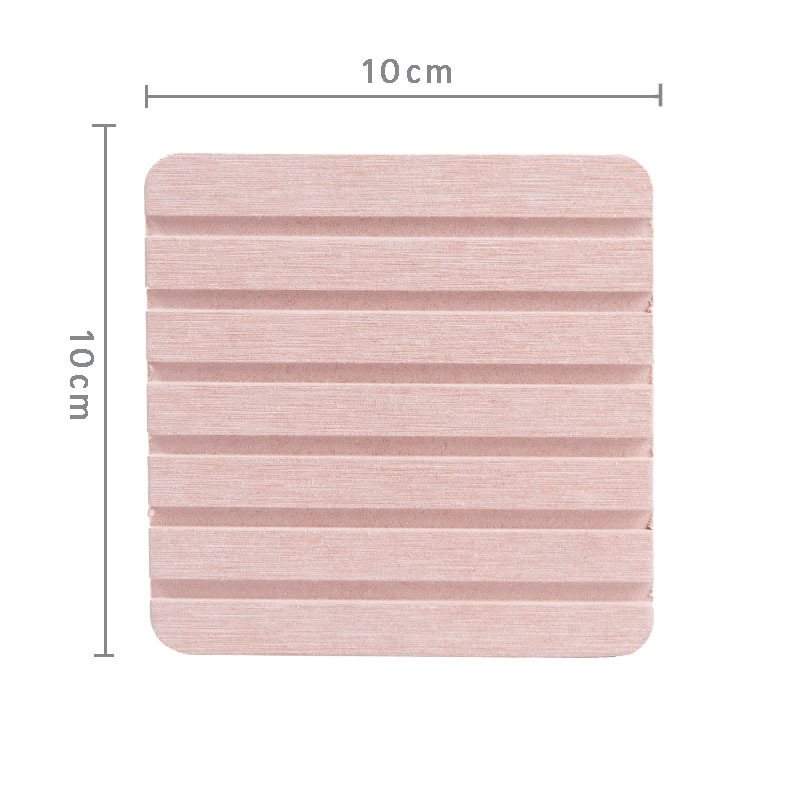 핑크 10*10cm 규조토 진흙(홈)