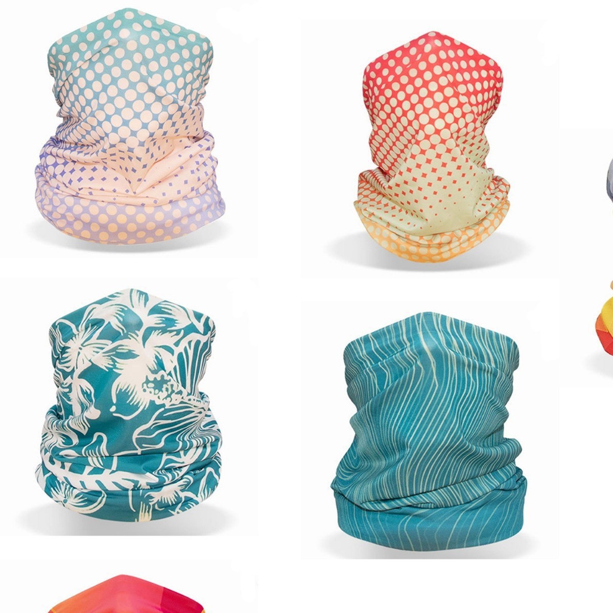 Amazon New 3D Digital Printing Magic Turban Cross-border Sun Protection Scarf Headset