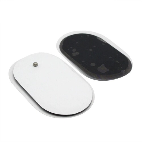 New elliptical electrode patch massager button PET patch pulse digital meridian massager electrode patch