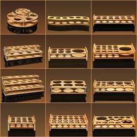 创意多款酒杯架一口烈酒杯收纳托盘分孔白酒杯小酒盅收纳架印logo