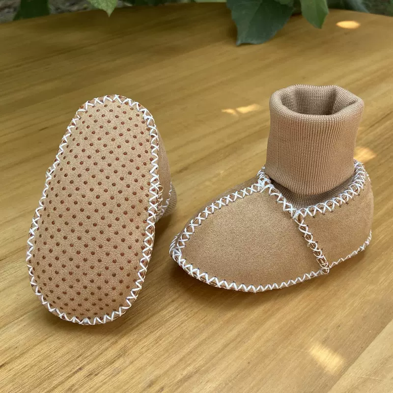 秋冬婴儿学步鞋软底防滑男女宝宝鞋地板袜0-12个月加绒棉布步前鞋