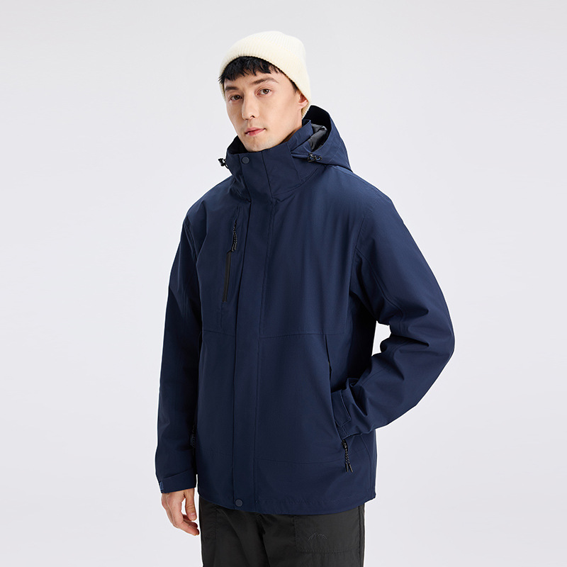 Heat-Sealed Three-In-One Windproof and Waterproof Outdoor Thermal Jacket for Men and Women, Mountaineering Clothing, Winter Coat, Group Wear for Extreme Cold