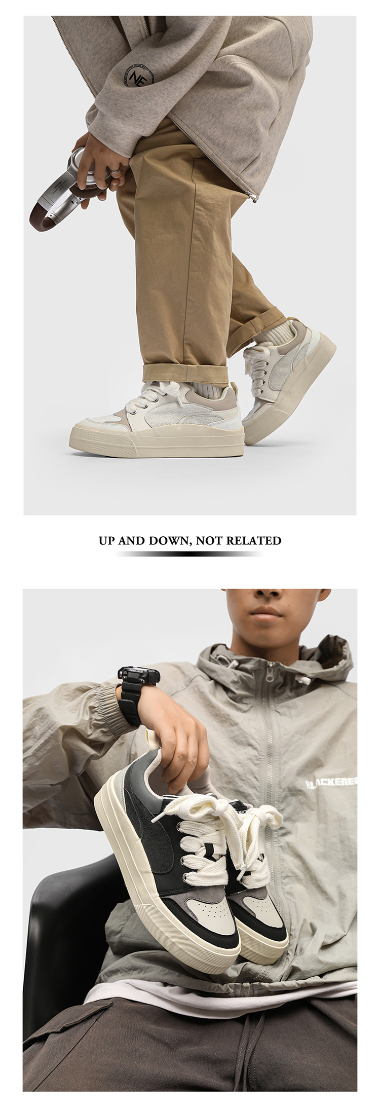 2025 new niche design couple sneakers men's low cut sports and leisure versatile thick soled casual men's shoes trendy X136_voghion.com