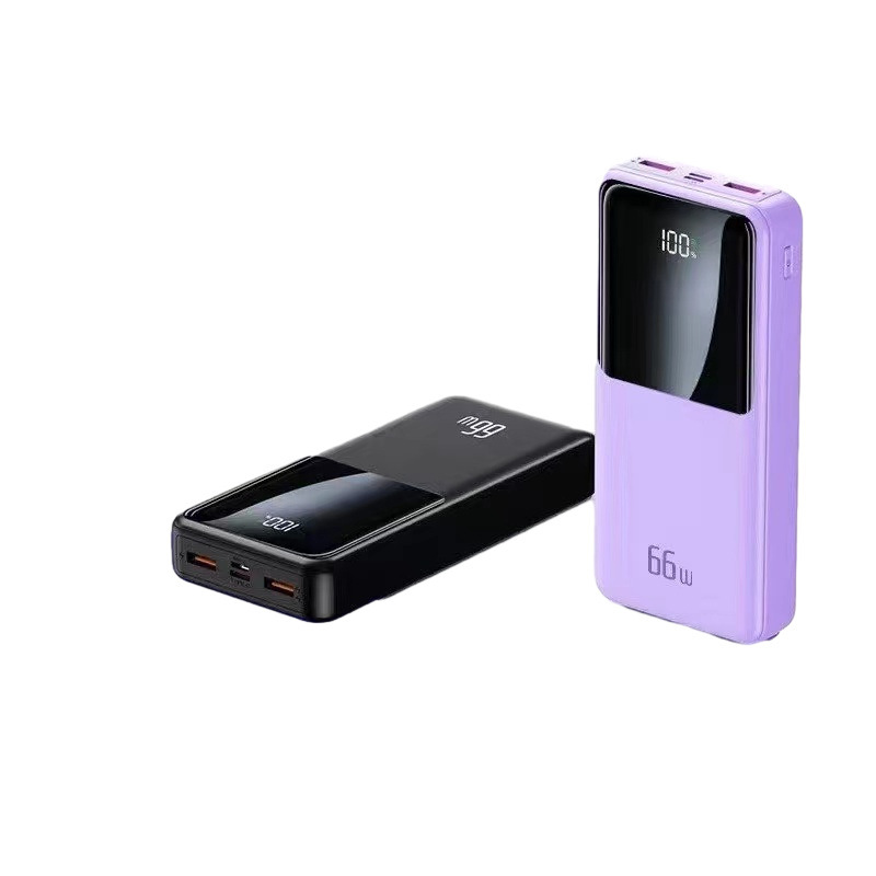 Fuente de alimentación móvil de gran capacidad al aire libre multicolor portátil y pequeño tesoro de carga digital con cuatro líneas de carga 120W