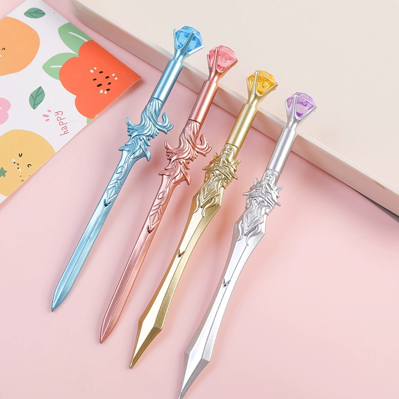 Меч, ручка-роллер для учеников начальной школы, милые канцелярские принадлежности, подарок на день рождения