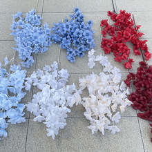 4叉吊顶小喇叭 仿真花 样板房软装 婚庆家居装饰假花 地排花