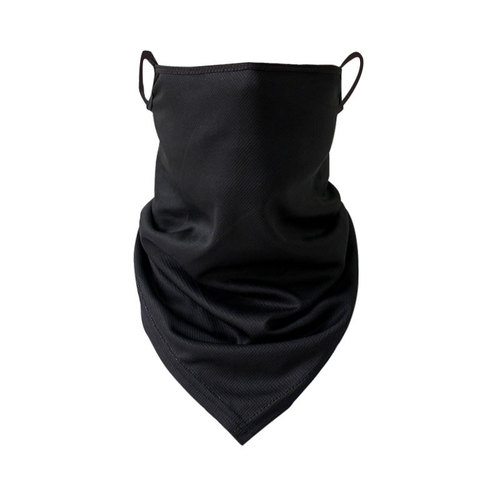 Summer Earmuff Face Mask Ice Silk Mesh Eye Triangle Scarf Men Outdoor Motorcycle Riding Face Mask Women Thin Sun Protection Balaclava