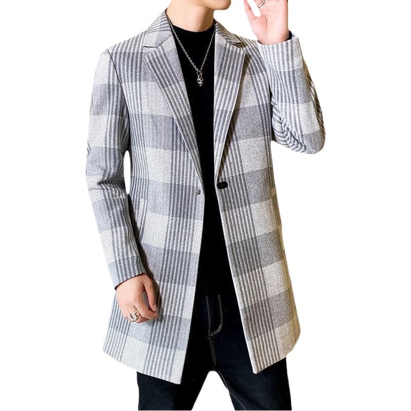 Abrigo de lana para hombre