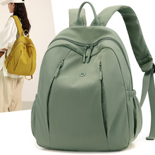 奥天新款简约百搭女士双肩包学生包多隔层布包水壶包女包潮 3096#