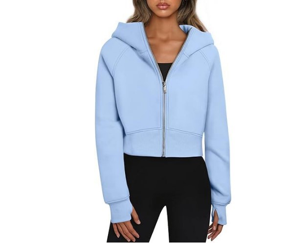 Hooded Neckline Women's Streetwear Solid Color Zipper Zipper Hoodie