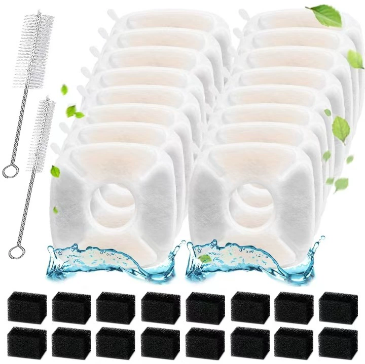 Новый питомец автоматический питатель воды фильтр кошачий кормушка фитинги хлопчатобумажный круглый фильтр хлопчатобумажный фильтр фильтр фильтр воды