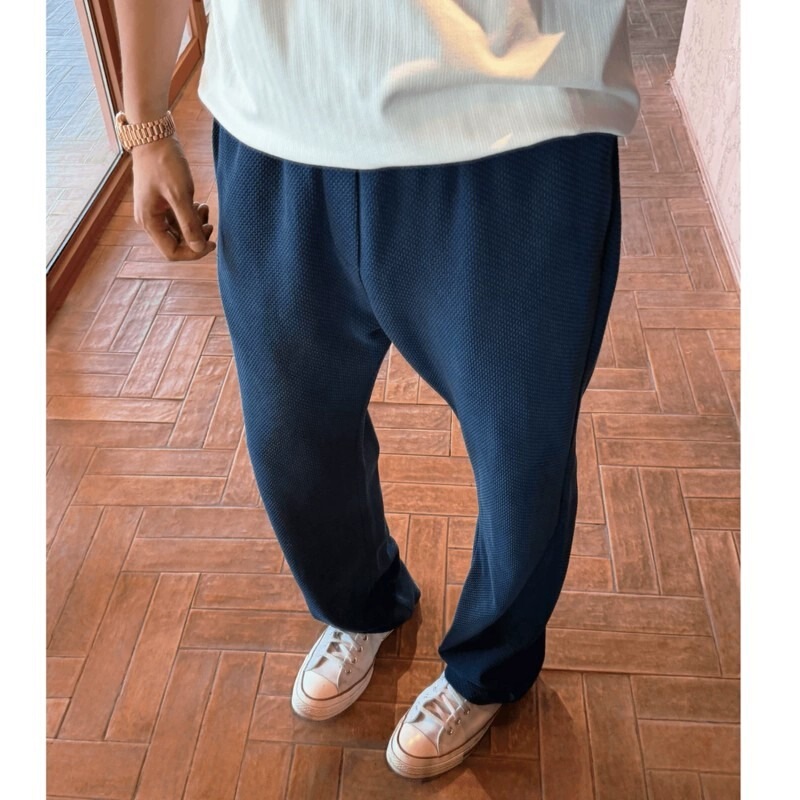 2026 Summer Men's Casual Pants with Blue Snake Scale Pattern, Breathable, Lightweight, Straight-Cut, Loose Fit, Slimming Long Pants, Trendy 2026 Summer Men's Casual Pants with Blue Snake Scale Pattern, Breathable, Lightweight, Straight-Cut, Loose Fit, Slimming Long Pants, Trendy