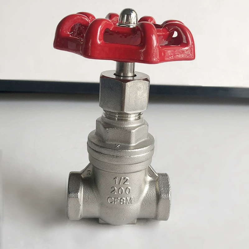 201/304 нержавеющая сталь Z15-16P резьбовой задвижка 4 точки ручной клапан водопровода с внутренней резьбой DN15 оптовая продажа с завода