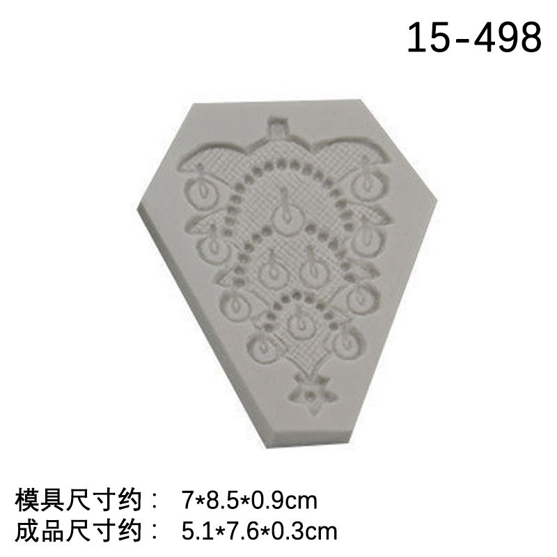 Bricolaje una variedad de marco de estilo europeo Marco vintage marco de fotos de alivio molde hueco alivio fondant decoración molde para hornear