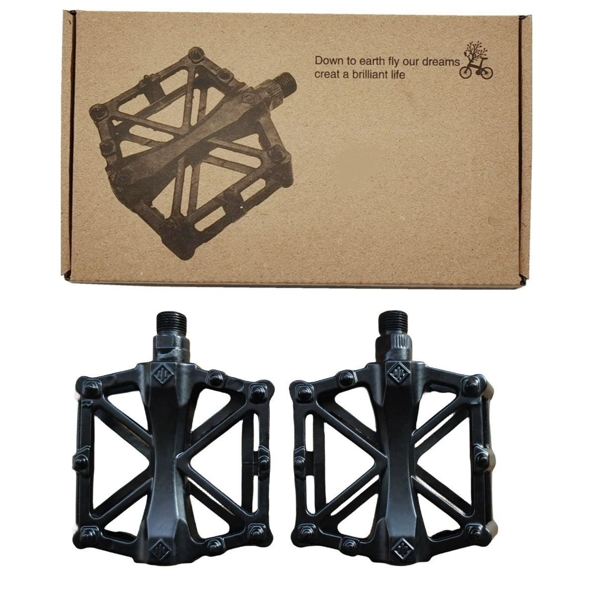 Mountain metal bike pedalled, accessories for cycling