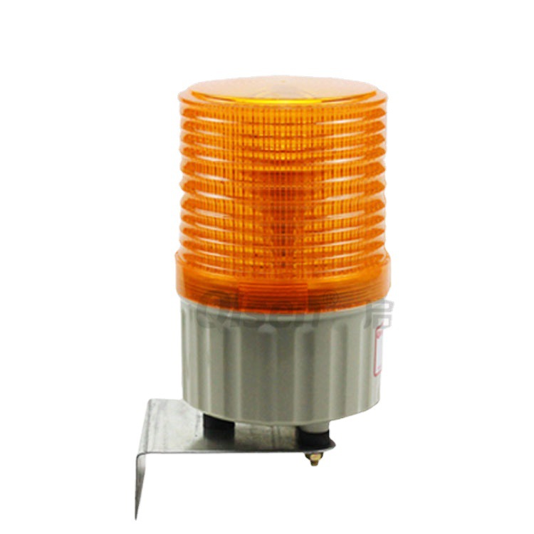 (2개) QISHENG LTE5081 소리와 빛 통합 경고 라이트 레드 공학 내진 LED 교통 경고등 80MM