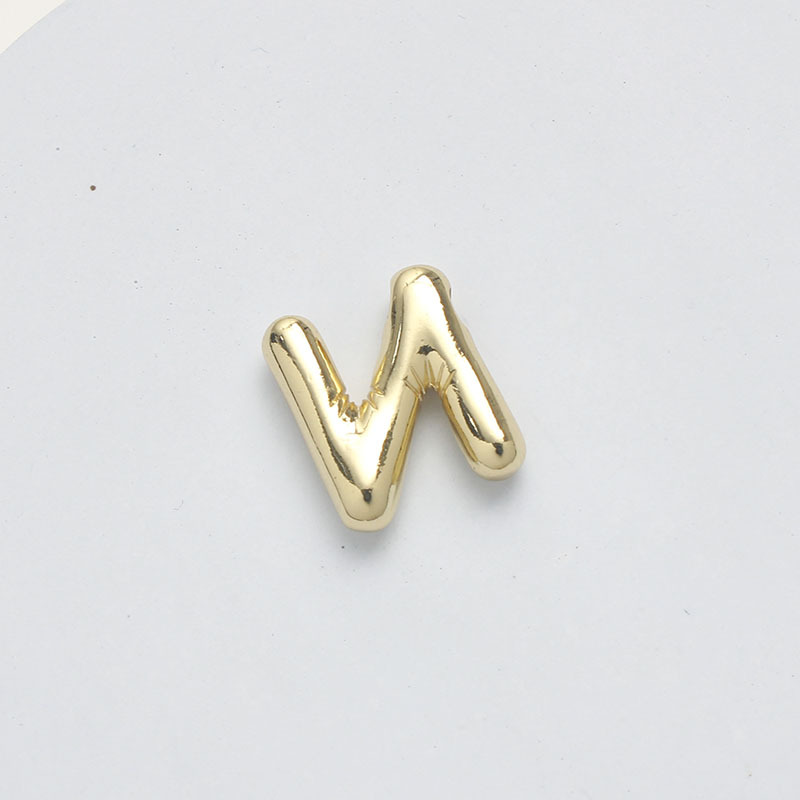 1 Piece 15.5*21.5*5.5mm Brass 14K Gold Plated Letter Pendant display picture 14