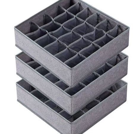 Amazon Fabric Storage Box Home Foldable Organizing Box Underwear Underwear Socks Clothing Storage Box Wholesale